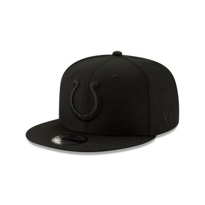 Indianapolis Colts Gorra | New Era NFL Basic Black On Black 9fifty Snapback Cap Mexico - Negros